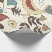 Pennsylvania Dutch Amish Hex Sign Bird Americana Geschenkpapier (Ecke)