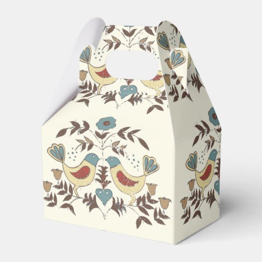 Pennsylvania Dutch Amish Hex Sign Bird Americana Geschenkschachtel (Vorderseite)