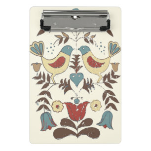 Pennsylvania Dutch Amish Hex Sign Bird Americana Mini Klemmbrett