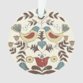 Pennsylvania Dutch Amish Hex Sign Bird Americana Ornament (Vorderseite)