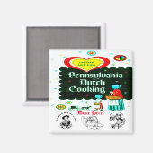 "PENNSYLVANIA Dutch COOKERY" Magnet (Vorderseite/Rückseite)