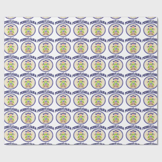 Pennsylvania Dutch, Delft Windmill Designs Geschenkpapier (Flach)