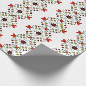 Pennsylvania Dutch Folk Art Hex Geschenkpapier (Ecke)