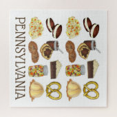 Pennsylvania Dutch Foods Whoopie Pot Pie Pretzel Puzzle (Horizontal)