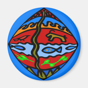 Pennsylvania Dutch Hex Animals Magnet