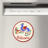 Pennsylvania Dutch Hex Sign fügt Text hinzu Magnet (In Situ (Geschirrspüler))