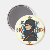 Pennsylvania Dutch Hex Sign Head Magnet (Vorderseite/Rückseite)