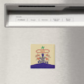 Pennsylvania Dutch Hex Sign, Name hinzufügen Magnet (In Situ (Geschirrspüler))