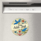 Pennsylvania Dutch Hex Sign , Text hinzufügen Magnet (In Situ (Geschirrspüler))