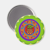 Pennsylvania Dutch Hex Sign Willkommen Magnet (Vorderseite/Rückseite)