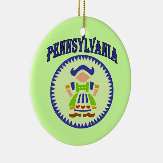 Pennsylvania Dutch Keramik Ornament (Rechts)