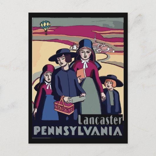 Pennsylvania Dutch, Lancaster, Amish Country Postkarte (Vorderseite)