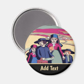 Pennsylvania Dutch, Lancaster, bearbeiten Text Mag Magnet (Vorderseite/Rückseite)