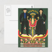 Pennsylvania Dutch Postkarte (Vorne/Hinten)