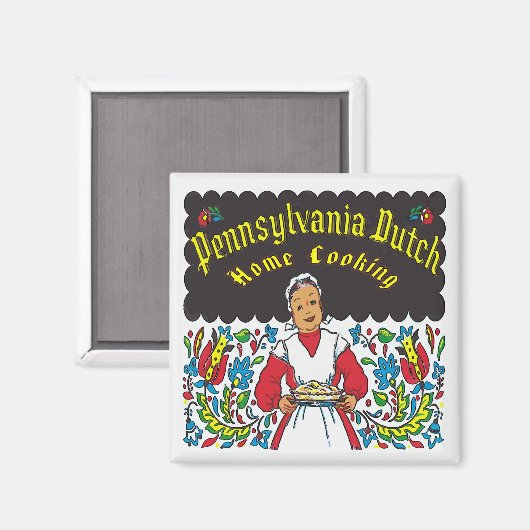 Pennsylvania Dutch, Zuhause Cooking Magnet (Vorderseite/Rückseite)