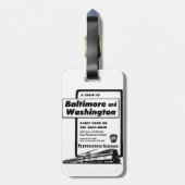 Pennsylvania-Eisenbahn bildet stündlich 1948 aus Gepäckanhänger (Rückseite vertikal)