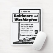 Pennsylvania-Eisenbahn bildet stündlich 1948 aus Mousepad (Mit Mouse)