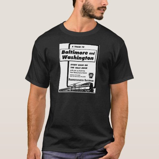 Pennsylvania-Eisenbahn bildet stündlich 1948 aus T-Shirt (Vorderseite)