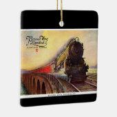 Pennsylvania-Eisenbahn Broadway begrenzt Keramikornament (Rechts)