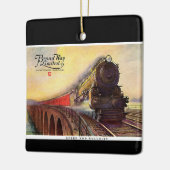 Pennsylvania-Eisenbahn Broadway begrenzt Keramikornament (Links)