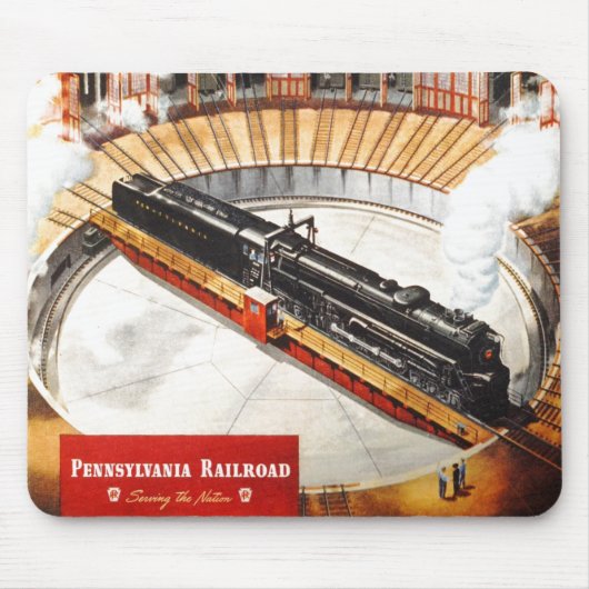 Pennsylvania-Eisenbahn-Dampf-Turbine Mousepad (Vorne)