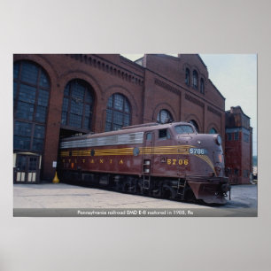 Pennsylvania Eisenbahn EMD E-8 1988 restauriert, R Poster