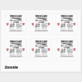 pennsylvania Eisenbahn Geist von Saint. louis Quadratischer Aufkleber (Blatt)