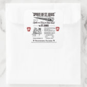 pennsylvania Eisenbahn Geist von Saint. louis Quadratischer Aufkleber (Tasche)