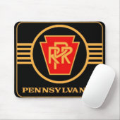 Pennsylvania Eisenbahn-Logo, Black & Gold Mouse Pa Mousepad (Mit Mouse)