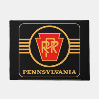 Pennsylvania Eisenbahn-Logo, Schwarz & Gold Fußmatte