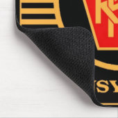 Pennsylvania Eisenbahn-Logo, Schwarz & Gold Mousepad (Ecke)