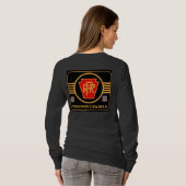 Pennsylvania Eisenbahn-Logo schwarz und gold      T-Shirt (Schwarz voll)