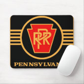 Pennsylvania-Eisenbahn-Logo, Schwarzes u. Gold Mousepad (Mit Mouse)