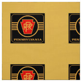 Pennsylvania-Eisenbahn-Logo, Schwarzes u. Stoff (Muster)