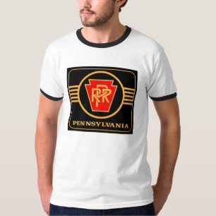 Pennsylvania-Eisenbahn-Logo-Wecker-T - Shirt