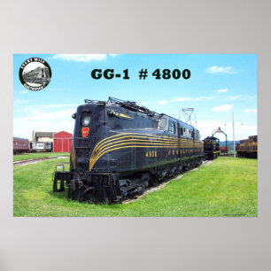 Pennsylvania-Eisenbahn-Lokomotive GG-1 #4800 -2- Poster