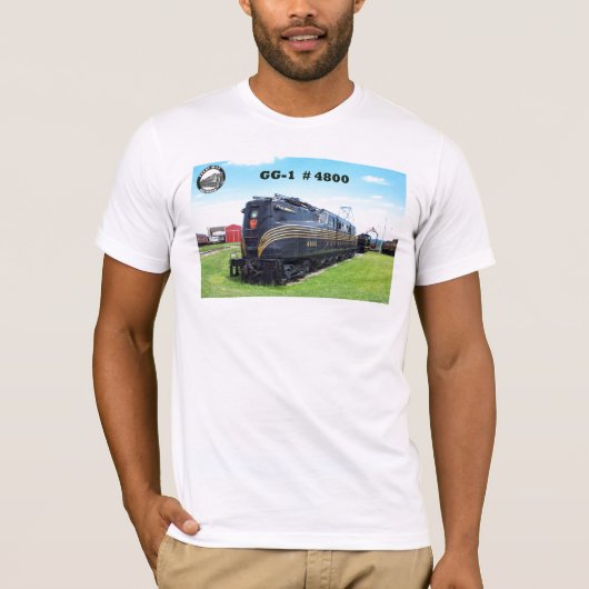Pennsylvania-Eisenbahn-Lokomotive GG-1 #4800 -2- T-Shirt (Vorderseite)