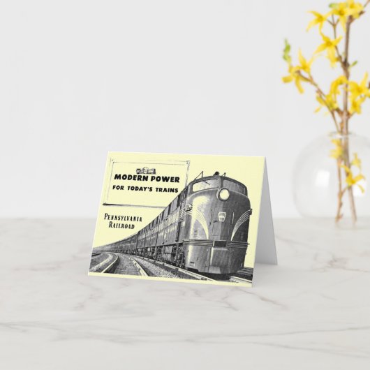 Pennsylvania Eisenbahn Moderner Power Karte (Gelbe Blume)