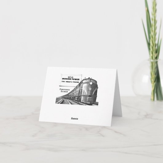 Pennsylvania Eisenbahn Moderner Power Karte (Rückseite)