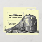 Pennsylvania Eisenbahn Moderner Power Postkarte (Vorne/Hinten)