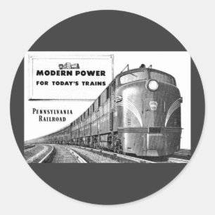 Pennsylvania Eisenbahn Moderner Power Runder Aufkleber