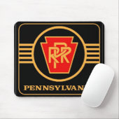Pennsylvania Eisenbahn schwarz und gold Logo Mouse Mousepad (Mit Mouse)