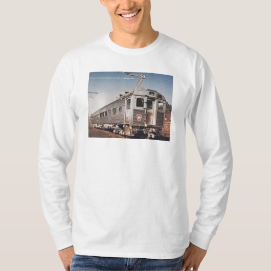 Pennsylvania-Eisenbahn Silverliner elektrischer T-Shirt (Vorderseite)