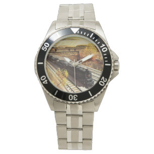 Pennsylvania-Eisenbahn-Tanker bildet 1942 aus Armbanduhr