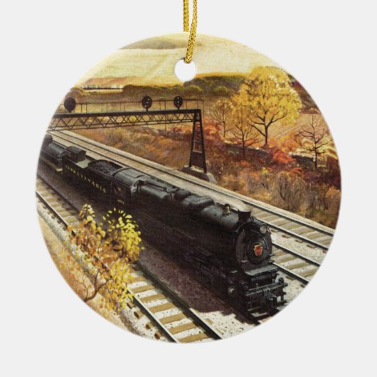 Pennsylvania-Eisenbahn-Tanker bildet 1942 aus Keramik Ornament (Vorne)
