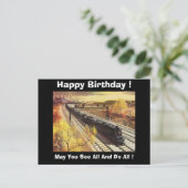 Pennsylvania Eisenbahn Tankerbahnen 1942 Geburtsta Postkarte (Stehend Vorderseite)