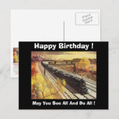 Pennsylvania Eisenbahn Tankerbahnen 1942 Geburtsta Postkarte (Vorne/Hinten)