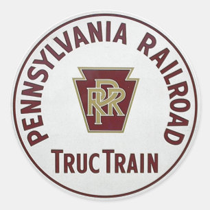 Pennsylvania Eisenbahn TrucTrain Service Runder Aufkleber