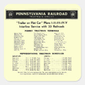 Pennsylvania Eisenbahn TrucTrain Service Stickers (Vorderseite)
