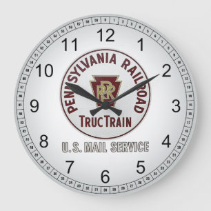 Pennsylvania-Eisenbahn TrucTrain Service-Wanduhr Große Wanduhr